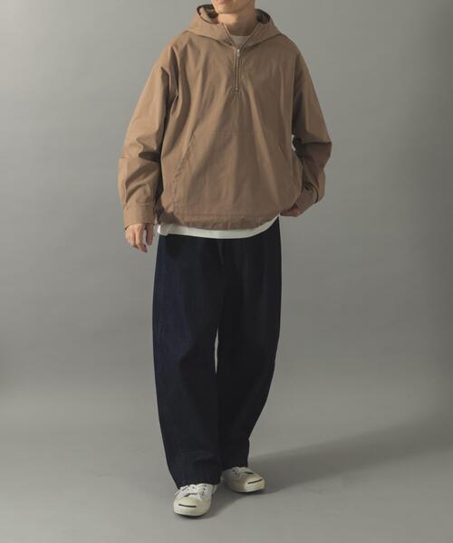ITEMS URBANRESEARCH（アイテムズ アーバンリサーチ）の「タイプライターアノラックフーディアウター（その他アウター・メンズ・ベージュ/ブラック・MEDIUM/LARGE）」の18枚目の写真