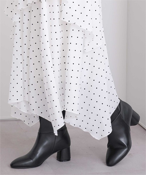 UR'S(ユアーズ)の「5.5cmヒールロングブーツ(ブーツ・レディース・ブラック/ブラウン・S/M/L/XL)」の10枚目の写真