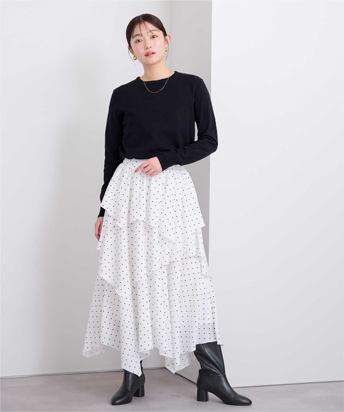 UR'S(ユアーズ)の「5.5cmヒールロングブーツ(ブーツ・レディース・ブラック/ブラウン・S/M/L/XL)」の11枚目の写真