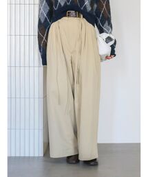 ウエストデザインボリュームパンツ