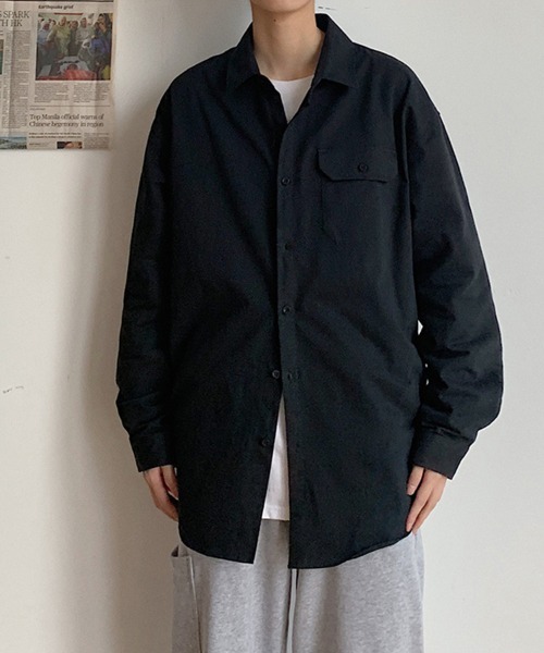 KELVIN(ケルヴァン)の「Slate Utility Shirt スレートユーティリティシャツ(シャツ/ブラウス・メンズ・ブラック・MEDIUM)」の1枚目の写真