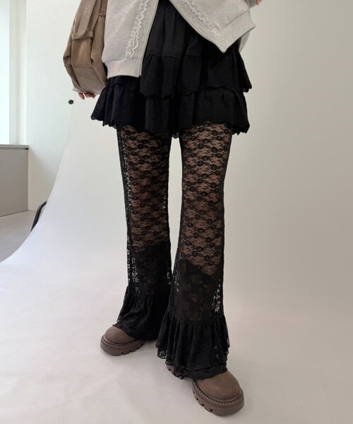 セール】w closet｜ダブルクローゼットのその他パンツ（ブラック/黒色