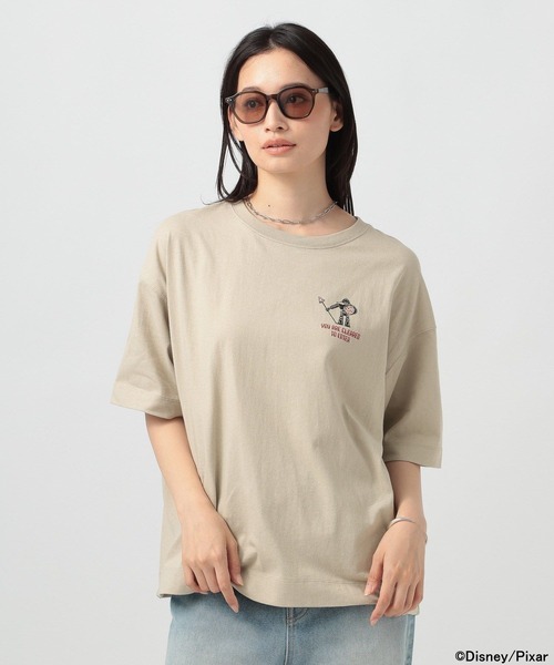 BAYFLOW(ベイフロー)の「TOY STORY(トイ・ストーリー)/ピザブラネットTシャツ(WOMEN)(Tシャツ/カットソー・レディース・オフホワイト/ブラック/グレイッシュベージュ・FREE)」の10枚目の写真