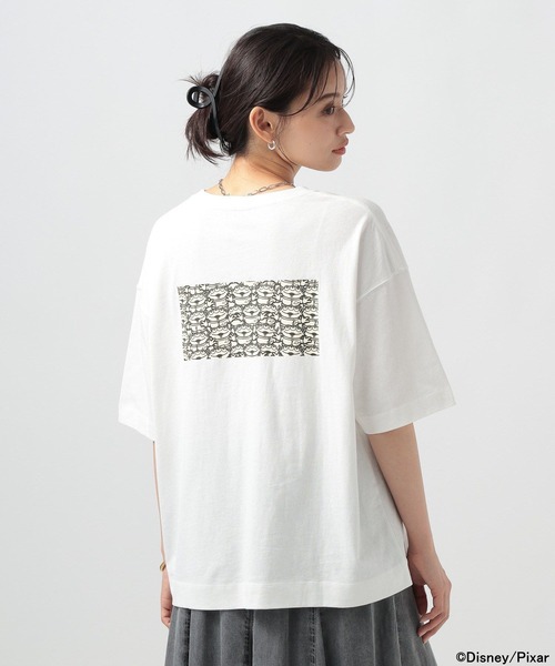 BAYFLOW(ベイフロー)の「TOY STORY(トイ・ストーリー)/ピザブラネットTシャツ(WOMEN)(Tシャツ/カットソー・レディース・オフホワイト/ブラック/グレイッシュベージュ・FREE)」の19枚目の写真