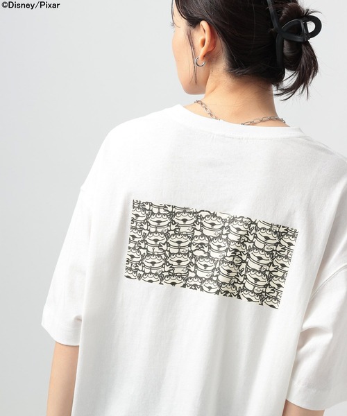 BAYFLOW(ベイフロー)の「TOY STORY(トイ・ストーリー)/ピザブラネットTシャツ(WOMEN)(Tシャツ/カットソー・レディース・オフホワイト/ブラック/グレイッシュベージュ・FREE)」の22枚目の写真