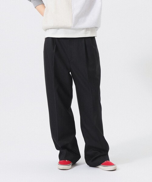 BEAMS BOY(ビームスボーイ)の「ピンストライプ スラックス(スラックス・レディース・ブラック/グレー・0/1/2)」の2枚目の写真