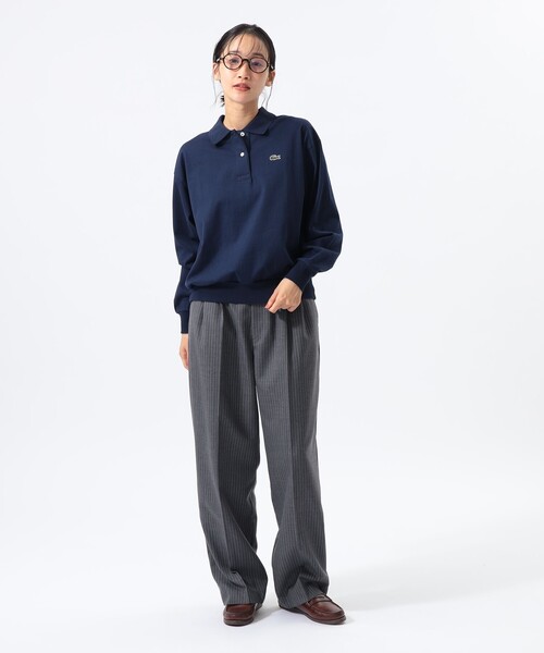 BEAMS BOY(ビームスボーイ)の「ピンストライプ スラックス(スラックス・レディース・ブラック/グレー・0/1/2)」の3枚目の写真