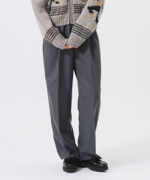 BEAMS BOY(ビームスボーイ)の「ピンストライプ スラックス(スラックス・レディース・ブラック/グレー・0/1/2)」の8枚目の写真