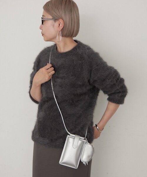 LOUNGEDRESS（ラウンジドレス）の「【GALENA/ガレナ】＠_yoshinosan__コラボ｜ポーチ付きスマホショルダー（ショルダーバッグ・レディース・ベージュ/ブラック/シルバー/ボルドー・FREE）」の15枚目の写真