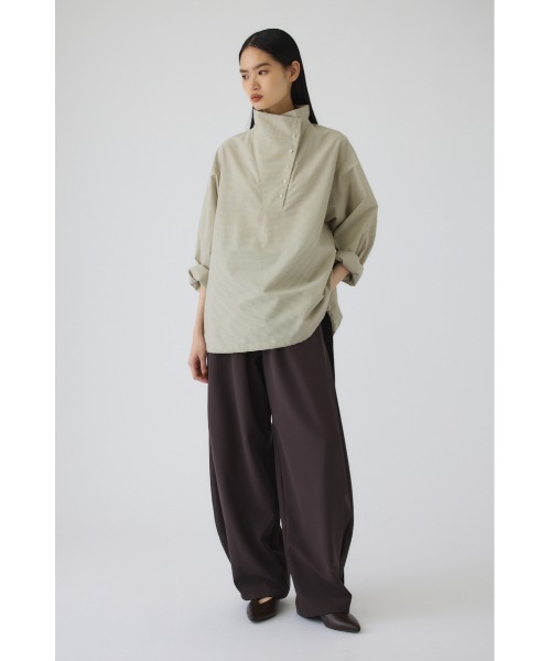 RIM.ARK（リムアーク）の「Graph check PO(グラフ チェック プルオーバー)（Tシャツ/カットソー・レディース・グレー/ライトベージュ/ライトカーキ・FREE）」の7枚目の写真
