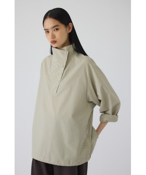 RIM.ARK（リムアーク）の「Graph check PO(グラフ チェック プルオーバー)（Tシャツ/カットソー・レディース・グレー/ライトベージュ/ライトカーキ・FREE）」の12枚目の写真