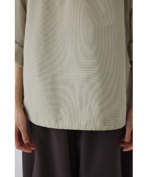 RIM.ARK（リムアーク）の「Graph check PO(グラフ チェック プルオーバー)（Tシャツ/カットソー・レディース・グレー/ライトベージュ/ライトカーキ・FREE）」の21枚目の写真
