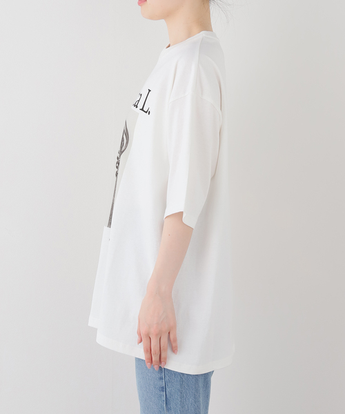 FRAMeWORK(フレームワーク)の「JOHNBULL/ジョンブル karl blossfeldt cucurbita L T(Tシャツ/カットソー・レディース・ホワイト・FREE)」の2枚目の写真