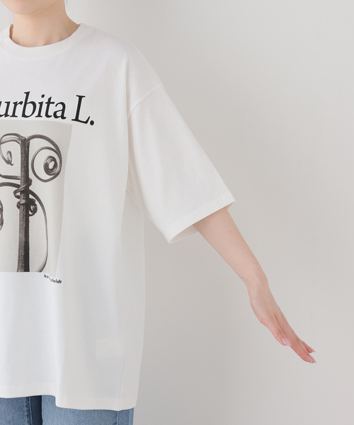 FRAMeWORK(フレームワーク)の「JOHNBULL/ジョンブル karl blossfeldt cucurbita L T(Tシャツ/カットソー・レディース・ホワイト・FREE)」の4枚目の写真