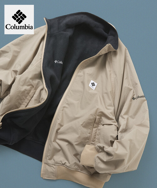 Columbia(コロンビア)の「限定展開 Columbia×FREAK'S STORE 別注 インペリアルパーク ワンポイントロゴ リバーシブル ジャケット(ブルゾン・メンズ・ブラック/チャコールグレー/ベージュ・MEDIUM/LARGE/X-LARGE/SMALL)」の3枚目の写真