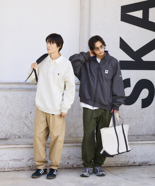 Columbia(コロンビア)の「限定展開 Columbia×FREAK'S STORE 別注 インペリアルパーク ワンポイントロゴ リバーシブル ジャケット(ブルゾン・メンズ・ブラック/チャコールグレー/ベージュ・MEDIUM/LARGE/X-LARGE/SMALL)」の13枚目の写真