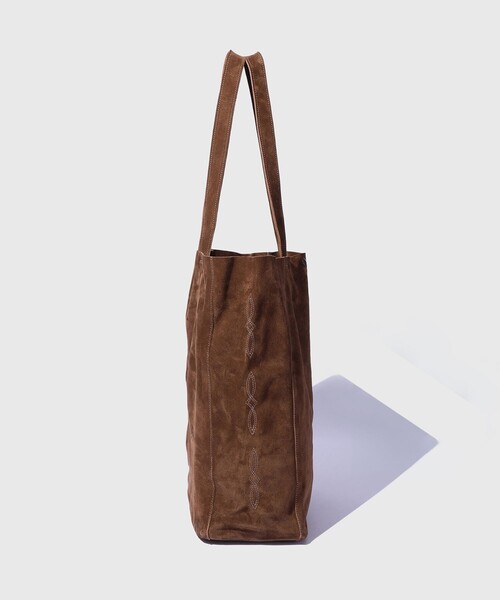 ADAM ET ROPE'(アダムエロペ)の「《別注》【La Botte Gardiane/ラボッテガーディアン】EX BAG SOLENE VELOURS(トートバッグ・メンズ・ベージュ・FREE)」の3枚目の写真