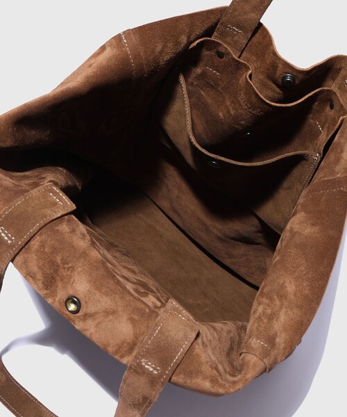 ADAM ET ROPE'(アダムエロペ)の「《別注》【La Botte Gardiane/ラボッテガーディアン】EX BAG SOLENE VELOURS(トートバッグ・メンズ・ベージュ・FREE)」の8枚目の写真