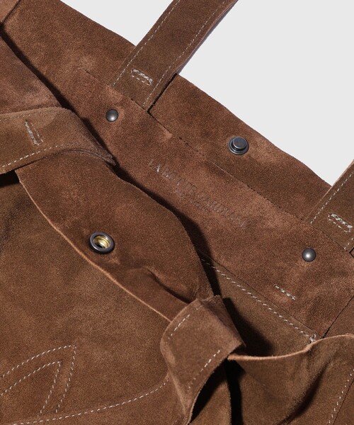 ADAM ET ROPE'(アダムエロペ)の「《別注》【La Botte Gardiane/ラボッテガーディアン】EX BAG SOLENE VELOURS(トートバッグ・メンズ・ベージュ・FREE)」の10枚目の写真