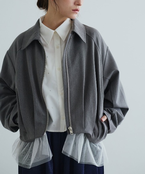 W:Huku(フーク)の「【ノンアイロンシリーズ】ボウタイ付き スタッズ ショートブラウス / Non-Iron Short Blouse with Bow Tie and Studs(シャツ/ブラウス・レディース・ブルー/ブラック/オフホワイト・FREE)」の9枚目の写真