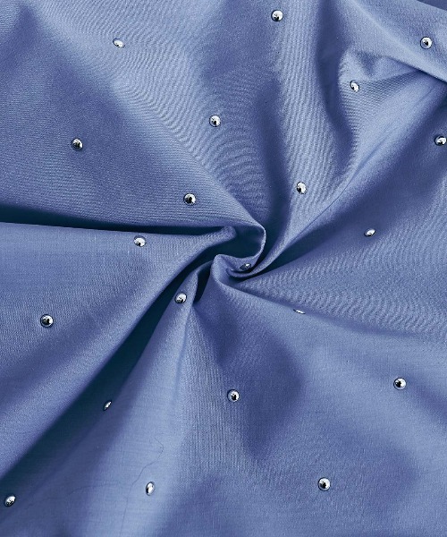 W:Huku(フーク)の「【ノンアイロンシリーズ】ボウタイ付き スタッズ ショートブラウス / Non-Iron Short Blouse with Bow Tie and Studs(シャツ/ブラウス・レディース・ブルー/ブラック/オフホワイト・FREE)」の20枚目の写真