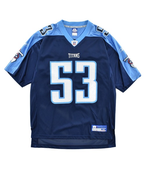 Reebok(リーボック)の「【USED】Reebok “NFL Tennessee Titans #53” ゲームシャツ(Tシャツ/カットソー・メンズ・ネイビー・MEDIUM)」の1枚目の写真