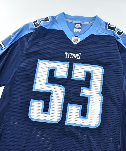 Reebok(リーボック)の「【USED】Reebok “NFL Tennessee Titans #53” ゲームシャツ(Tシャツ/カットソー・メンズ・ネイビー・MEDIUM)」の2枚目の写真