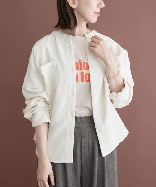 ITEMS URBANRESEARCH(アイテムズ アーバンリサーチ)の「コーデュロイポケットシャツ(シャツ/ブラウス・レディース・グリーン/ブラウン系その他/グレー/ホワイト系その他・FREE)」の12枚目の写真