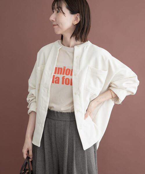 ITEMS URBANRESEARCH(アイテムズ アーバンリサーチ)の「コーデュロイポケットシャツ(シャツ/ブラウス・レディース・グリーン/ブラウン系その他/グレー/ホワイト系その他・FREE)」の15枚目の写真