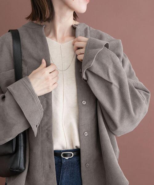 ITEMS URBANRESEARCH(アイテムズ アーバンリサーチ)の「コーデュロイポケットシャツ(シャツ/ブラウス・レディース・グリーン/ブラウン系その他/グレー/ホワイト系その他・FREE)」の20枚目の写真