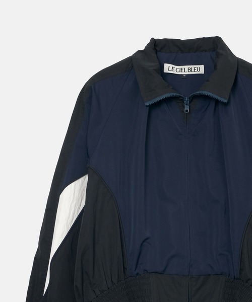 LE CIEL BLEU(ルシェルブルー)の「クロップドトラックジャケット / Cropped Track Jacket(テーラードジャケット・レディース・ベージュ/ネイビー・36)」の18枚目の写真