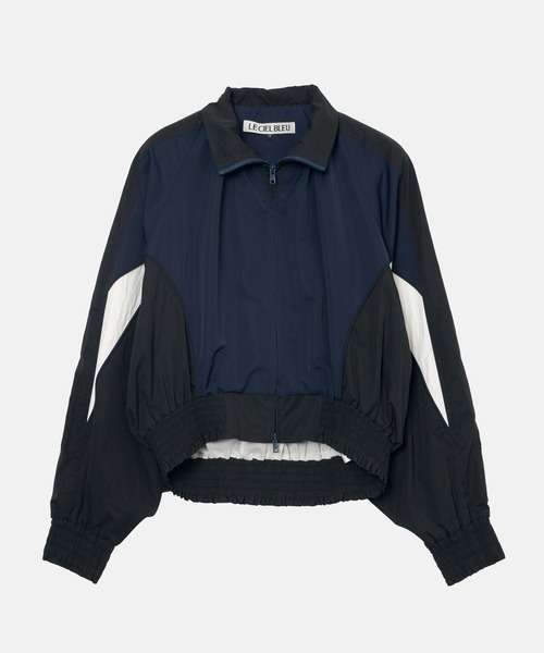 LE CIEL BLEU(ルシェルブルー)の「クロップドトラックジャケット / Cropped Track Jacket(テーラードジャケット・レディース・ベージュ/ネイビー・36)」の17枚目の写真