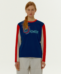 CT Curve Colorblock L/S Tee Blue