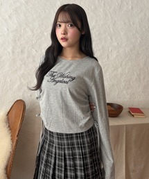WEGO/【26年秋冬新作】ドロストラメリブトップス