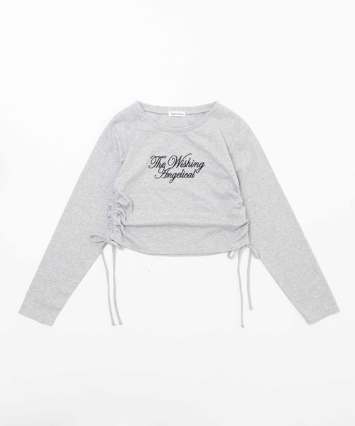 WEGO(ウィゴー)の「WEGO/【26年秋冬新作】ドロストラメリブトップス(Tシャツ/カットソー・レディース・ブラック/グレー・FREE)」の21枚目の写真