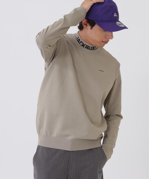 Jack Bunny!!(ジャックバニー)の「3WAYニットベスト付き長袖モックネックシャツ (MENS)(アンサンブル・メンズ・ベージュ/ネイビー・X-LARGE)」の1枚目の写真