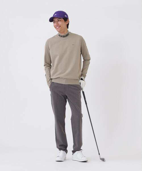 Jack Bunny!!(ジャックバニー)の「3WAYニットベスト付き長袖モックネックシャツ (MENS)(アンサンブル・メンズ・ベージュ/ネイビー・X-LARGE)」の3枚目の写真