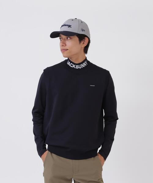Jack Bunny!!(ジャックバニー)の「3WAYニットベスト付き長袖モックネックシャツ (MENS)(アンサンブル・メンズ・ベージュ/ネイビー・X-LARGE)」の10枚目の写真