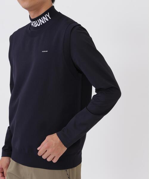 Jack Bunny!!(ジャックバニー)の「3WAYニットベスト付き長袖モックネックシャツ (MENS)(アンサンブル・メンズ・ベージュ/ネイビー・X-LARGE)」の14枚目の写真