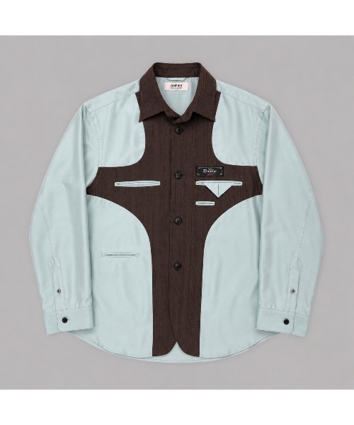 DAIRIKU(ダイリク)の「Stanly Tailored Lininig Silk Shirt(Tシャツ/カットソー・メンズ・ミント・MEDIUM)」の1枚目の写真