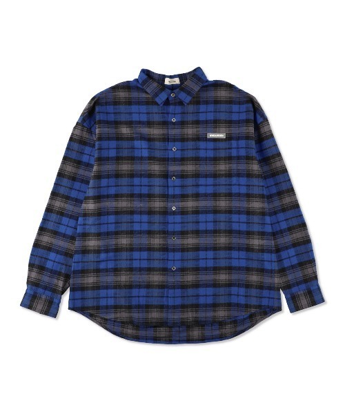 WIND AND SEA（ウィンダンシー）の「OVERSIZED BIG LOGO L/S SHIRT（シャツ/ブラウス・メンズ・ブルー/レッド・SMALL/LARGE/X-LARGE/MEDIUM）」の3枚目の写真