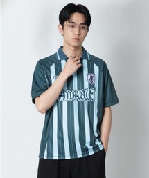 JFA STORE（ジェイエフエーストア）の「【JFA STORE】デザインスキッパー ストライプ スキッパーシャツ サッカーゲームシャツ（Tシャツ/カットソー）」