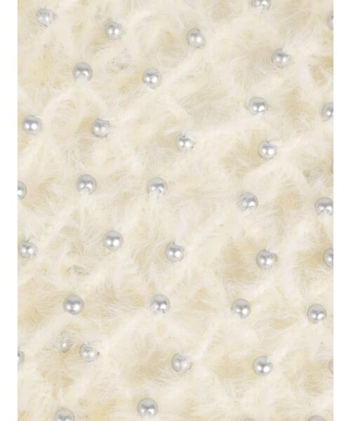 FIKA.(フィーカ)の「Shaggy mesh pearl vest(ベスト・レディース・オフホワイト/ブラック・MEDIUM)」の13枚目の写真