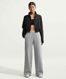 ナイキ Studio Fleece ミディアムウェイト ウィメンズ ミッドライズ ワイドレッグパンツ / Nike Studio Fleece Medium Weight Women's Mid-Rise Wide-Leg Pants IM8103-063 Dark Grey Heather