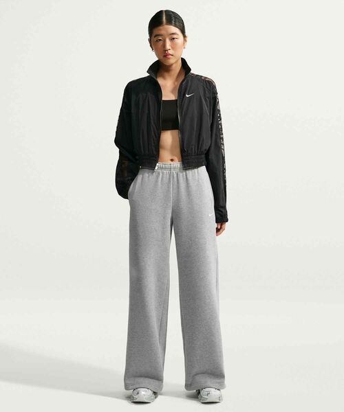 NIKE(ナイキ)の「ナイキ Studio Fleece ミディアムウェイト ウィメンズ ミッドライズ ワイドレッグパンツ / Nike Studio Fleece Medium Weight Women's Mid-Rise Wide-Leg Pants IM8103-063 Dark Grey Heather(スウェットパンツ・レディース・グレー系その他・XS/XL/L/S/M)」の1枚目の写真