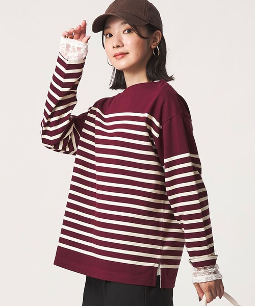 green label relaxing(グリーンレーベルリラクシング)の「【WEB限定】<at ease>レース カットソー(Tシャツ/カットソー・レディース・ライトピンク/ホワイト/ブラック/ライトブルー・FREE)」の17枚目の写真