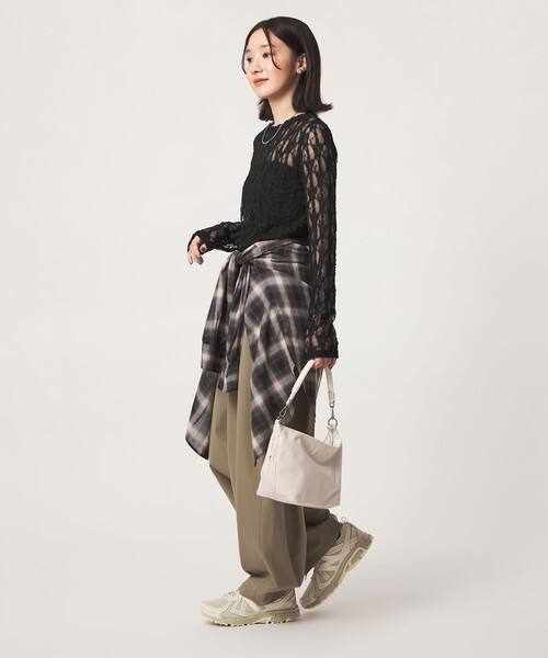 green label relaxing(グリーンレーベルリラクシング)の「【WEB限定】<at ease>レース カットソー(Tシャツ/カットソー・レディース・ライトピンク/ホワイト/ブラック/ライトブルー・FREE)」の21枚目の写真
