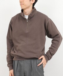 BARNS OUTFITTERS別注 スウェットハーフジップ 26AW