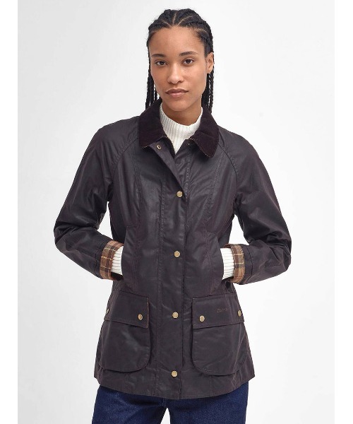 Barbour(バブアー)の「【BEADNELL / ビードネル】ワックス ジャケット(ブルゾン・レディース・ブラウン/グリーン・8/10)」の2枚目の写真