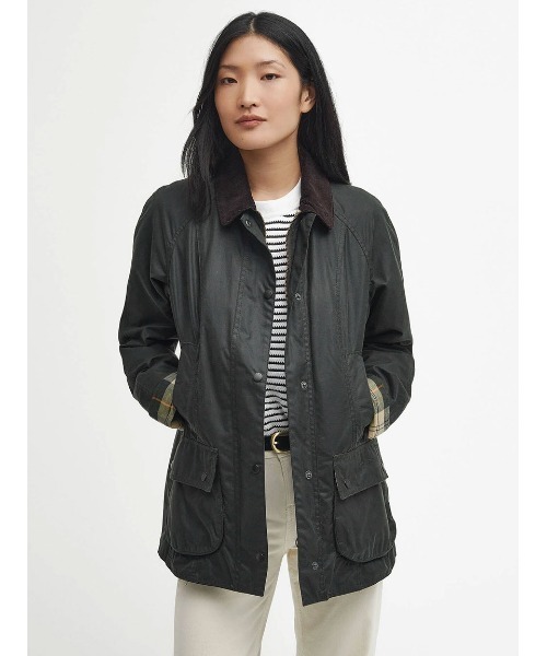 Barbour(バブアー)の「【BEADNELL / ビードネル】ワックス ジャケット(ブルゾン・レディース・ブラウン/グリーン・8/10)」の1枚目の写真